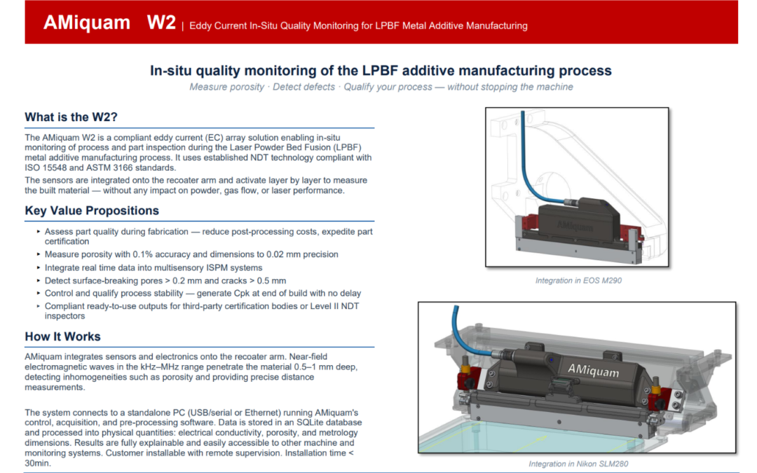 New brochure about the AMiquam W2 product